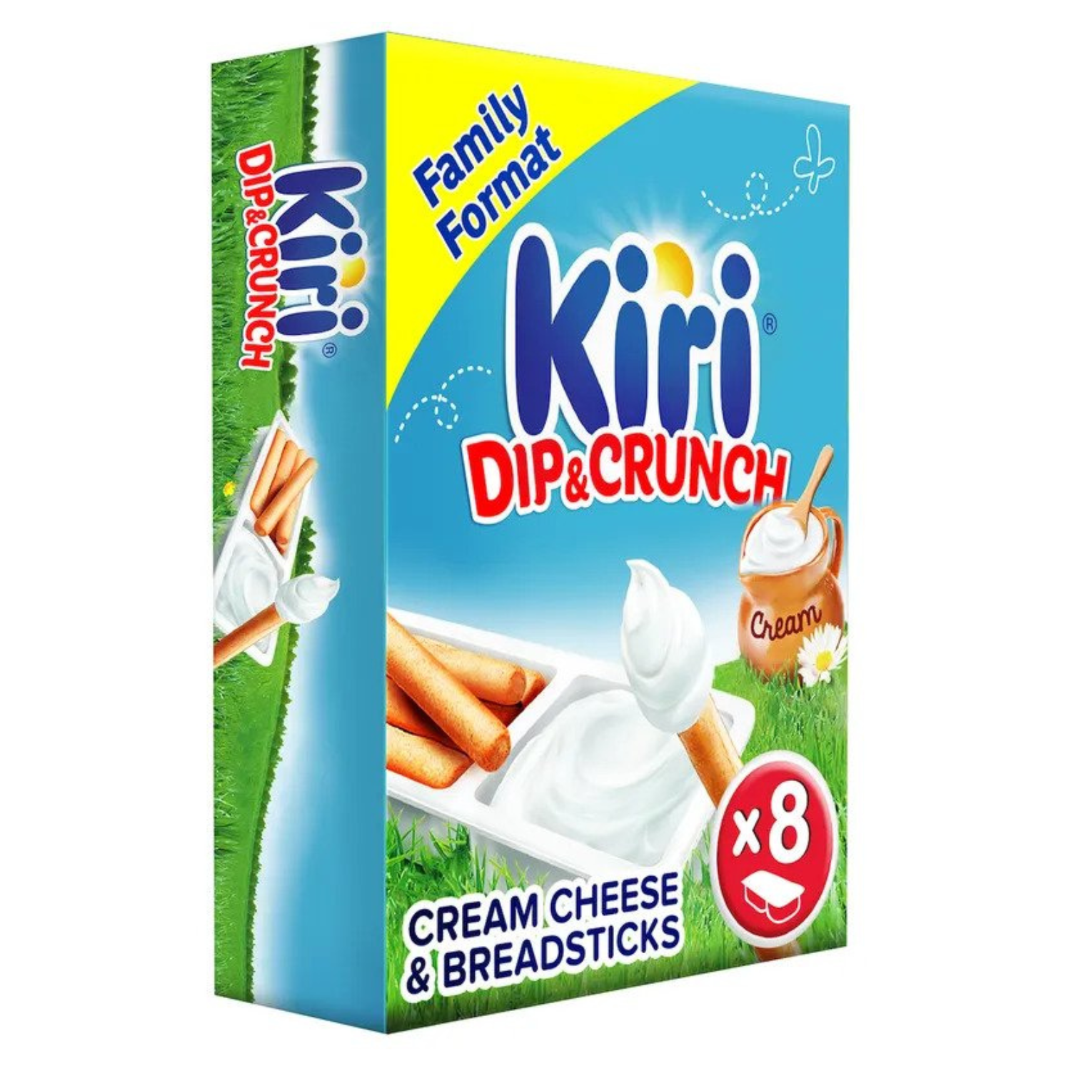 Buy Kiri Dip and Crunch Cream Cheese and Breadstick Snack 8 Pieces